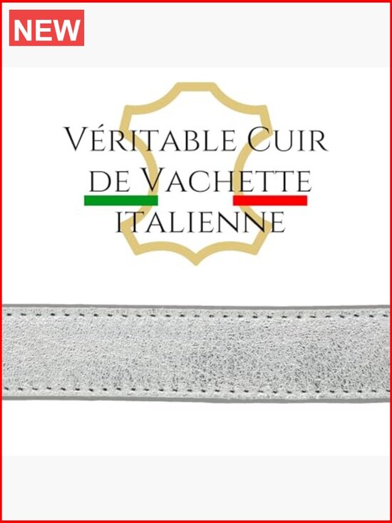 Italian Leather Belt, Slim Design, Made in France main image 6
